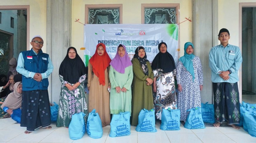 LAZ SIDOGIRI HADIR DALAM PERINGATAN ISRA MI’RAJ, SALURKAN SANTUNAN UNTUK YATIM & DHUAFA