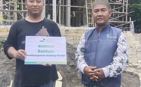 MEMPERKUAT SYIAR ISLAM, LAZ SIDOGIRI SALURKAN BANTUAN SARANA IBADAH DI MODUNG