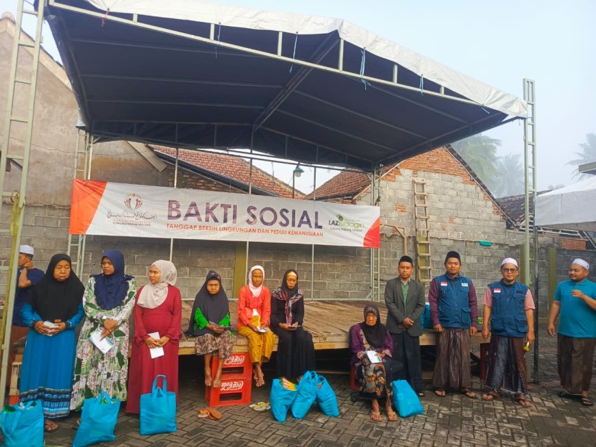 SANTUNAN LANSIA WARNAI BAKTI SOSIAL LAZ SIDOGIRI DI PAGELARAN MALANG