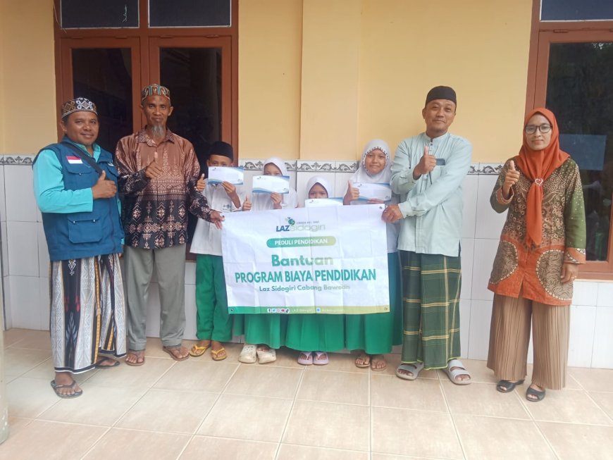 LAZ SIDOGIRI RINGANKAN BEBAN PENDIDIKAN SISWA KURANG MAMPU DI SANGKAPURA