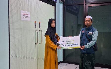 LAZ SIDOGIRI SALURKAN BANTUAN BIAYA PENGOBATAN UNTUK WARGA BALIKPAPAN