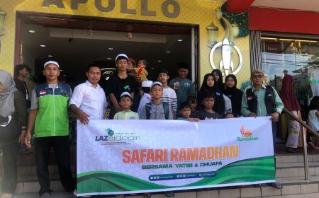 LAZ SIDOGIRI MERIAHKAN RAMADHAN DENGAN BELANJA LEBARAN YATIM DI MATARAM
