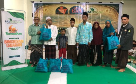 LAZ SIDOGIRI BAGI BINGKISAN LEBARAN UNTUK DUAFA DI LOMBOK BARAT