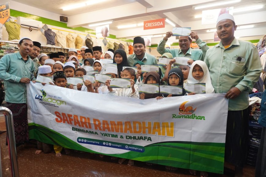 SAFARI RAMADHAN LAZ SIDOGIRI, MENYAPA YATIM DHUAFA DI JALAN RAYA SIDOGIRI-KRATON PASURUAN