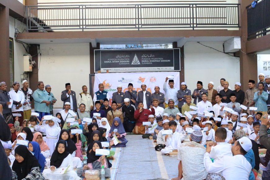 CERIA RAMADHAN 1447 H: LAZ SIDOGIRI DAN DIASPORA SURABAYA BERBAGI UNTUK YATIM DAN GURU NGAJI