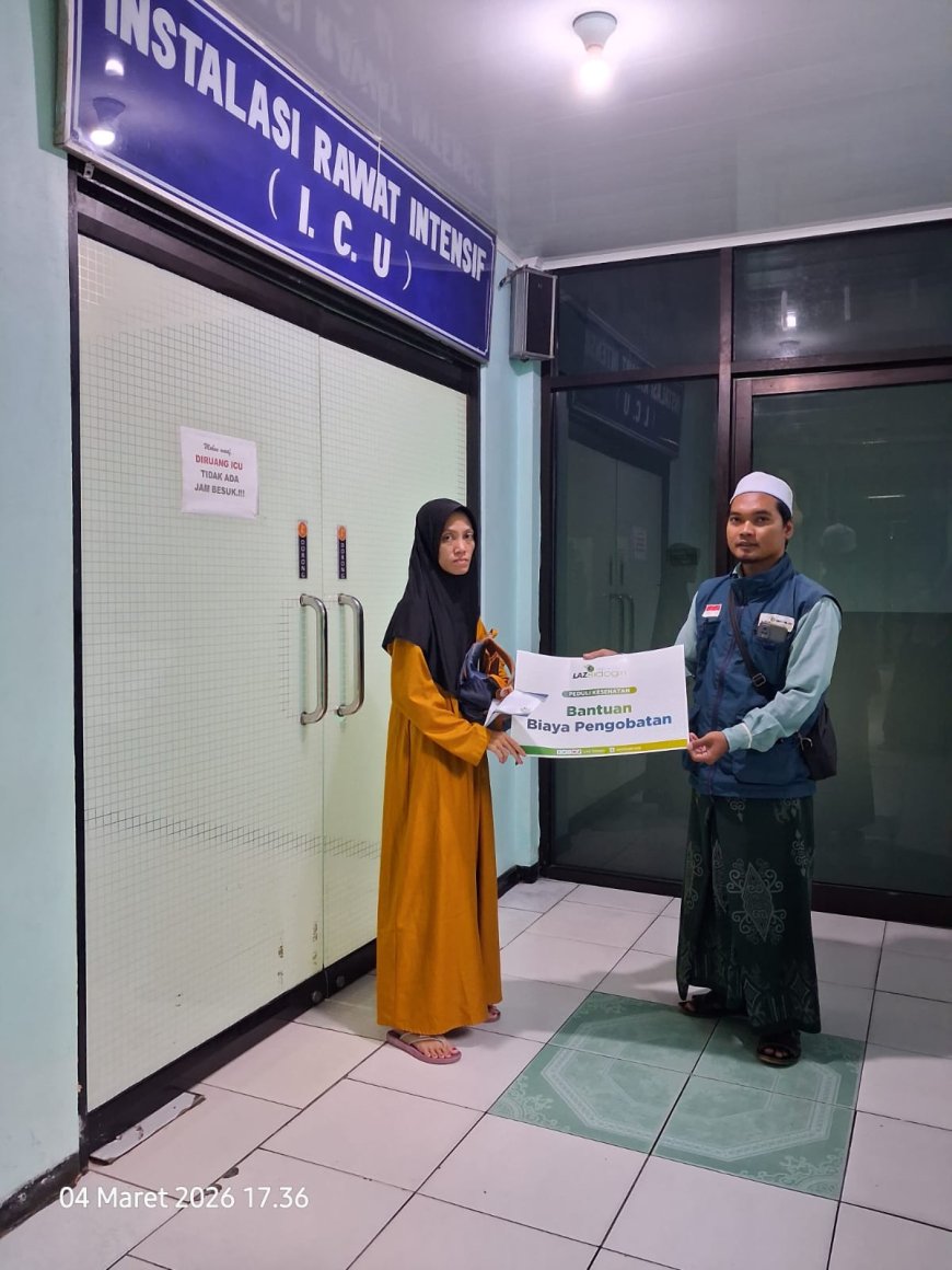 LAZ SIDOGIRI SALURKAN BANTUAN BIAYA PENGOBATAN UNTUK WARGA BALIKPAPAN