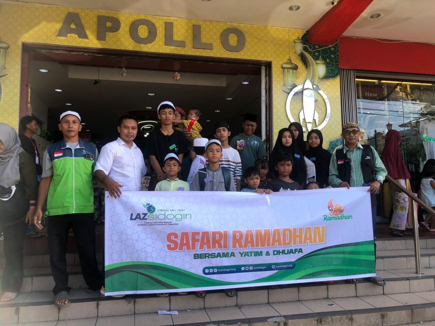 LAZ SIDOGIRI MERIAHKAN RAMADHAN DENGAN BELANJA LEBARAN YATIM DI MATARAM