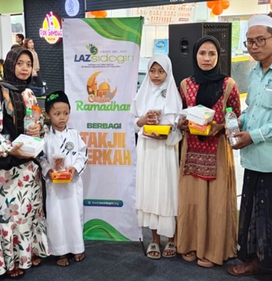 CERIA RAMADHAN: LAZ SIDOGIRI HADIRKAN TAKJIL BERKAH DI SURABAYA
