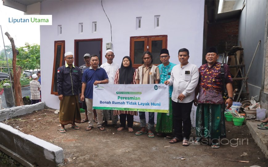 LAZ SIDOGIRI BANTU BENAH RUMAH GADIS YANG HIDUP SEBATANGKARA DI PASURUAN