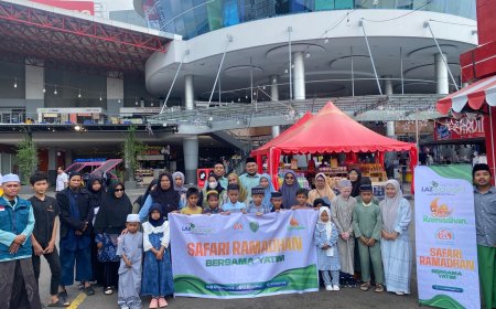 LAZ SIDOGIRI SULSEL AJAK ANAK YATIM BELANJA KEBUTUHAN LEBARAN