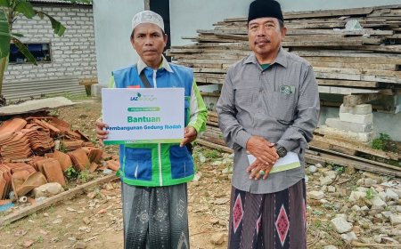 GOTONG ROYONG WUJUDKAN RUMAH IBADAH, LAZ SIDOGIRI BANTU PEMBANGUNAN MUSHOLLA