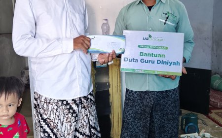 LAZ SIDOGIRI BANTU GURU MID MIFTAHUL QULUB, SEBAGAI UPAYA DUKUNG KEBERLANGSUNGAN PENDIDIKAN