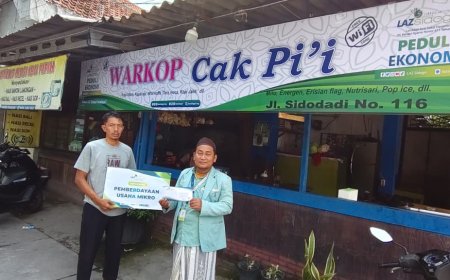 DUKUNG USAHA KECIL, LAZ SIDOGIRI SALURKAN BANTUAN MODAL