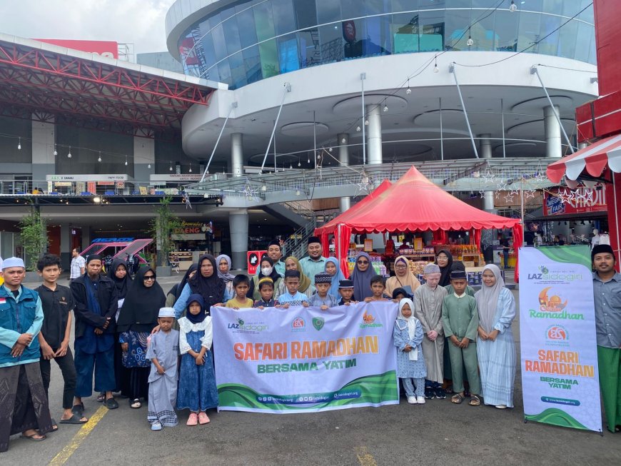 LAZ SIDOGIRI SULSEL AJAK ANAK YATIM BELANJA KEBUTUHAN LEBARAN
