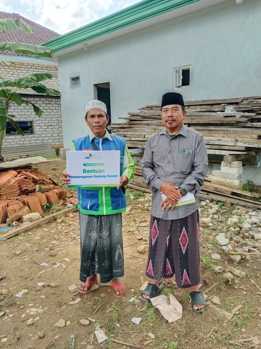 GOTONG ROYONG WUJUDKAN RUMAH IBADAH, LAZ SIDOGIRI BANTU PEMBANGUNAN MUSHOLLA