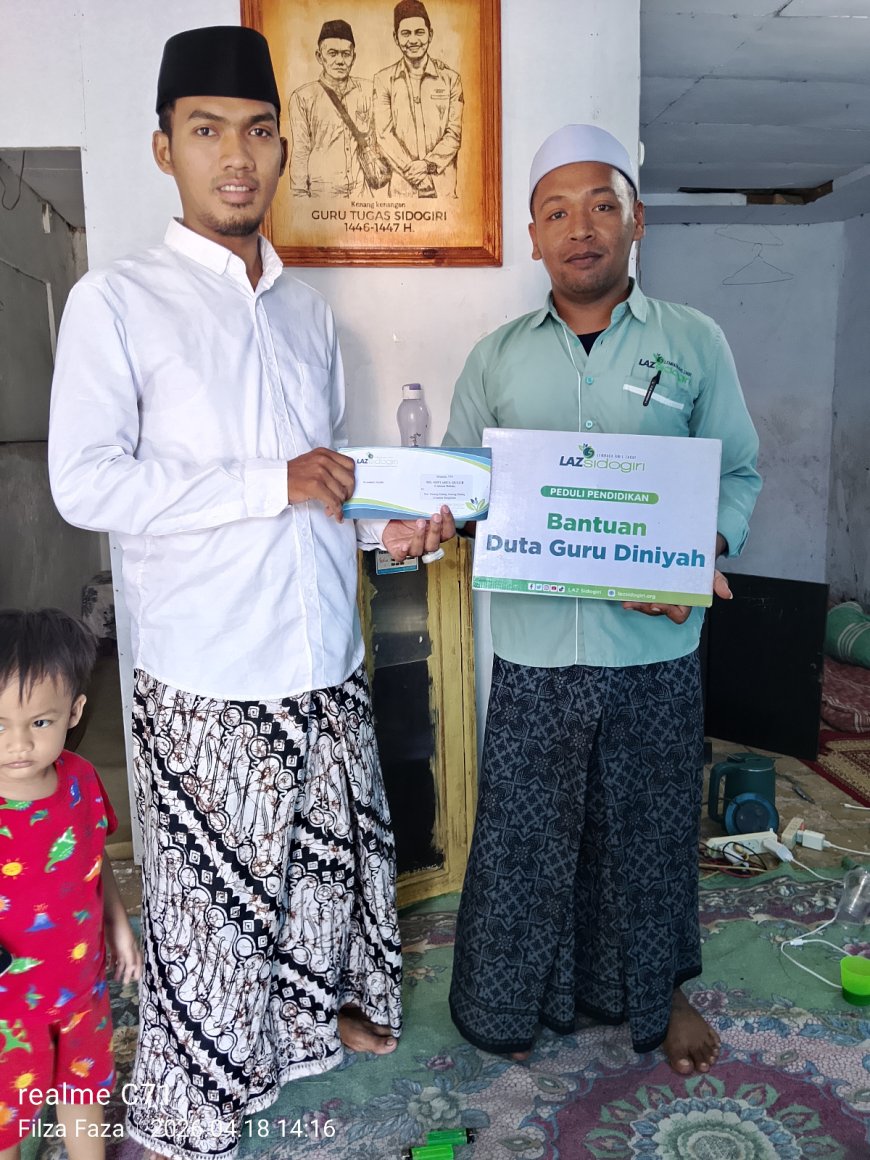 LAZ SIDOGIRI BANTU GURU MID MIFTAHUL QULUB, SEBAGAI UPAYA DUKUNG KEBERLANGSUNGAN PENDIDIKAN