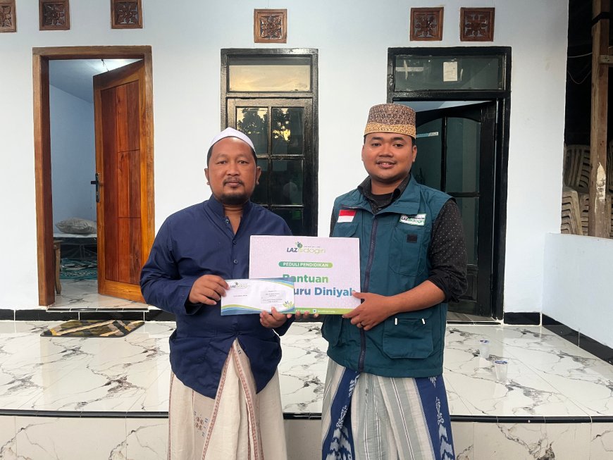LAZ SIDOGIRI SALURKAN INSENTIF UNTUK GURU MADRASAH DI BANGKALAN