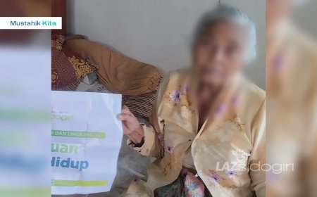 HARAPAN DI MASA SENJA, LAZ SIDOGIRI HADIR DAMPINGI LANSIA DHUAFA DI PROBOLINGGO