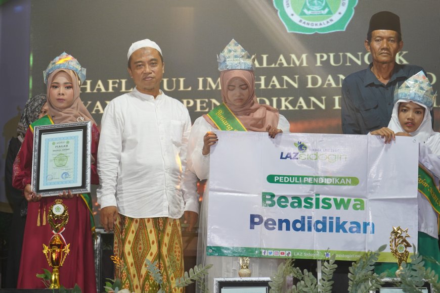 MENYEMAI SEMANGAT BELAJAR, LAZ SIDOGIRI BANGKALAN BANTU MURID BERPRESTASI