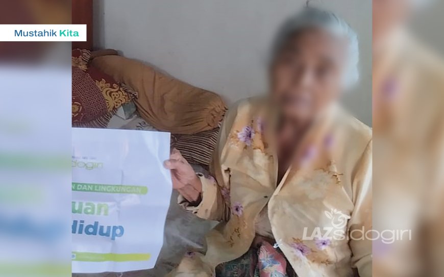 HARAPAN DI MASA SENJA, LAZ SIDOGIRI HADIR DAMPINGI LANSIA DHUAFA DI PROBOLINGGO