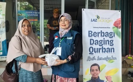 WUJUD SYUKUR DAN KEPEDULIAN: LAZ SIDOGIRI LAKSANAKAN QURBAN DI KEPRI