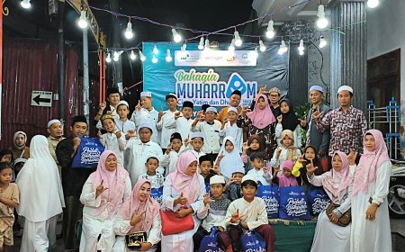 LAZ SIDOGIRI SALURKAN SANTUNAN BAHAGIA MUHARRAM BAGI YATIM DI PESISIR KENJERAN SURABAYA