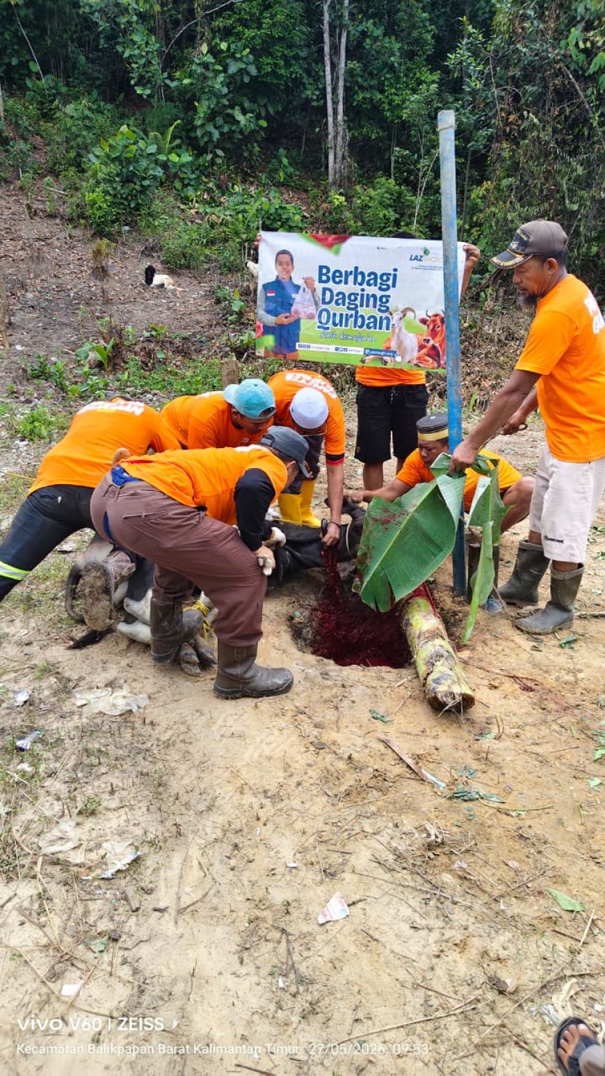 TEBAR MANFAAT QURBAN, LAZ SIDOGIRI MERIAHKAN IDUL ADHA 1447 H DI KARIANGAU BALIKPAPAN BARAT