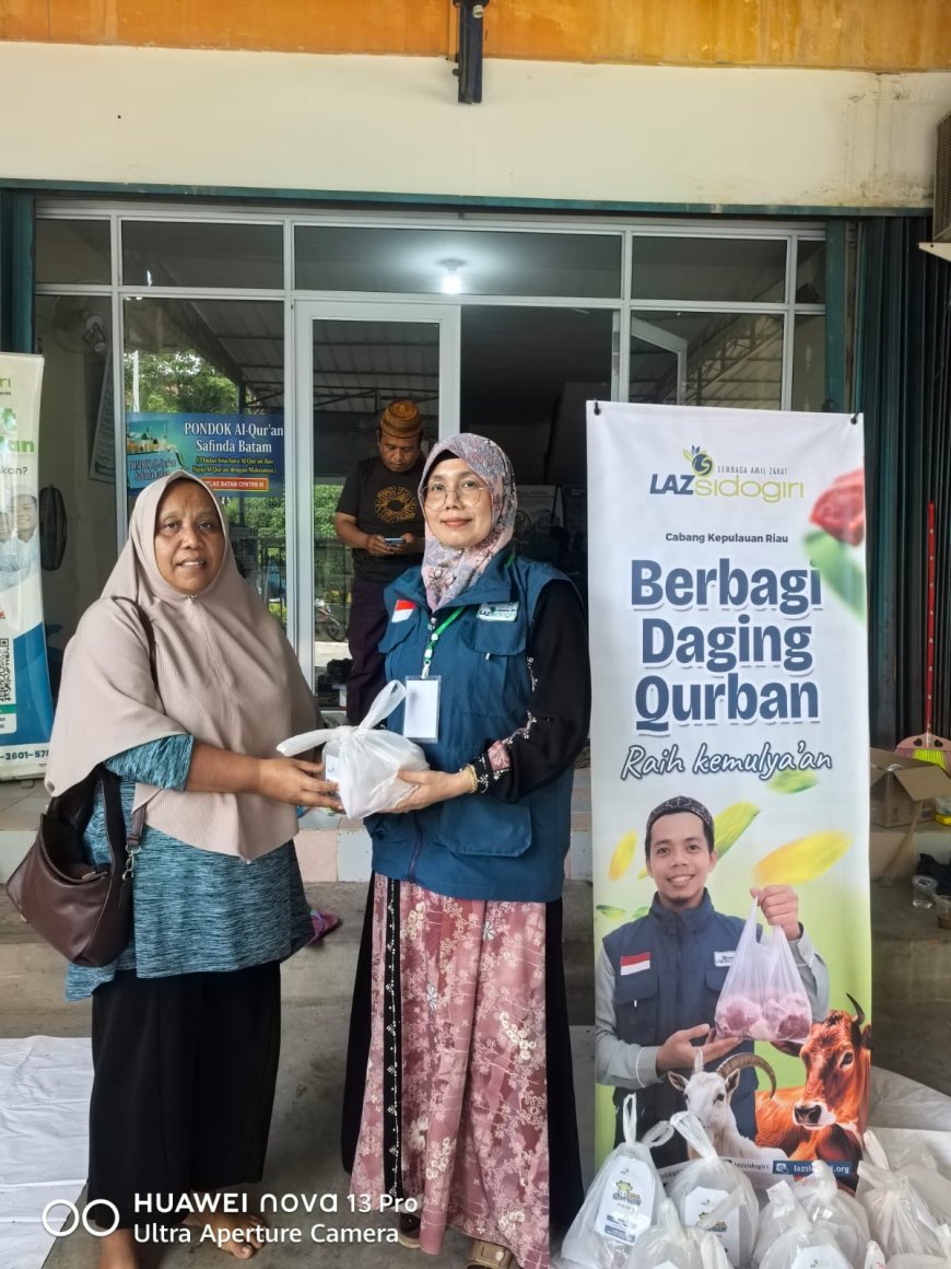 WUJUD SYUKUR DAN KEPEDULIAN: LAZ SIDOGIRI LAKSANAKAN QURBAN DI KEPRI