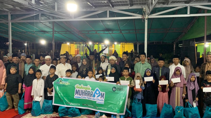 BAHAGIA MUHARRAM LAZ SIDOGIRI HADIRKAN SENYUM YATAMA DI SANGGAU KALIMANTAN BARAT