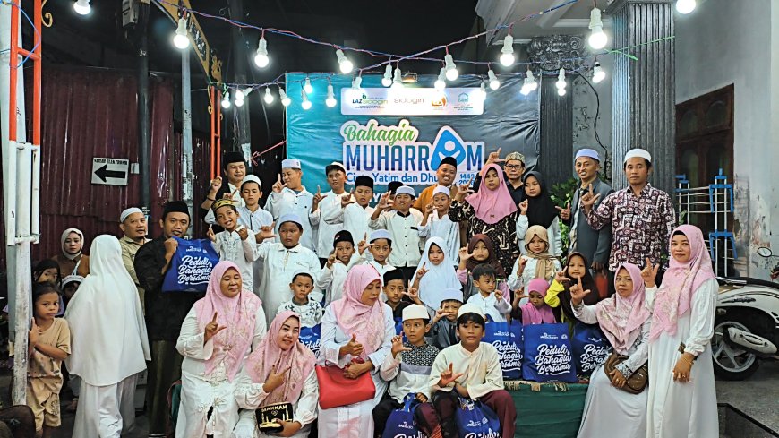 LAZ SIDOGIRI SALURKAN SANTUNAN BAHAGIA MUHARRAM BAGI YATIM DI PESISIR KENJERAN SURABAYA