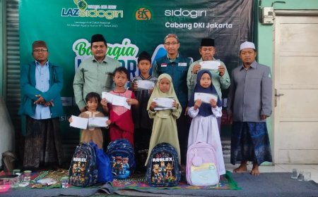 MELENGKAPI BAHAGIA MUHARRAM 1448 H, LAZ SIDOGIRI DKI JAKARTA TEBAR KEBAHAGIAAN UNTUK 50 ANAK YATIM