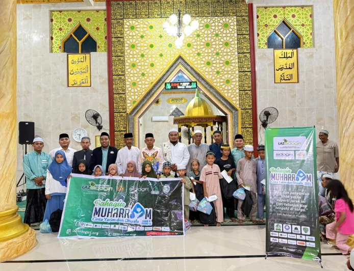 BAHAGIA MUHARRAM 1448 H, LAZ SIDOGIRI HADIRKAN SENYUM ANAK YATIM DI MAROS