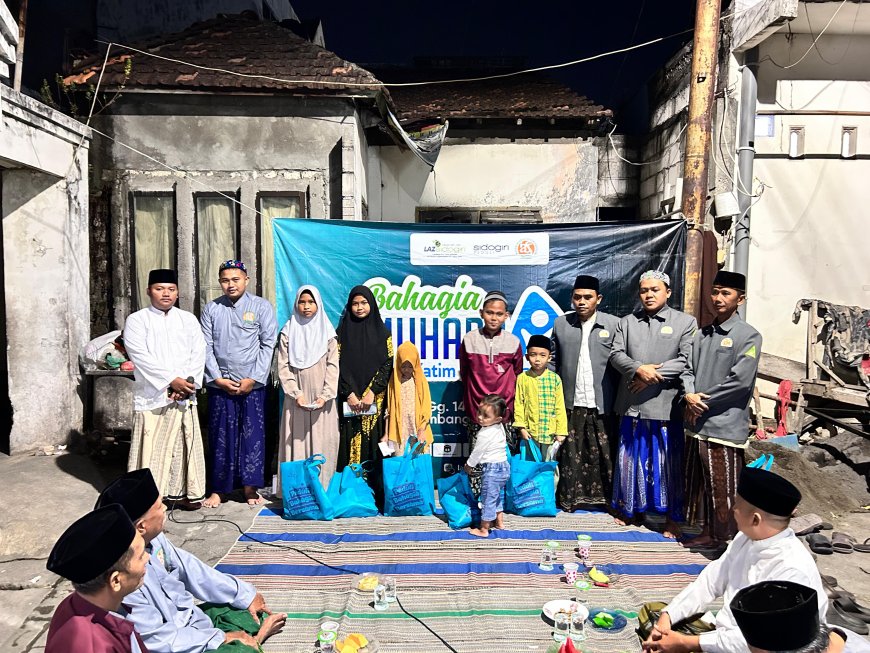 LAZ SIDOGIRI WUJUDKAN SENYUM BAHAGIA MUHARRAM YATIM TAMBAK ASRI SURABAYA