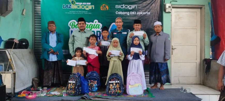 MELENGKAPI BAHAGIA MUHARRAM 1448 H, LAZ SIDOGIRI DKI JAKARTA TEBAR KEBAHAGIAAN UNTUK 50 ANAK YATIM