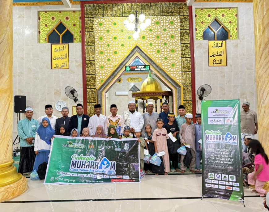 BAHAGIA MUHARRAM 1448 H, LAZ SIDOGIRI HADIRKAN SENYUM ANAK YATIM DI MAROS