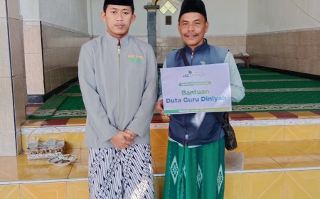 LAZ SIDOGIRI SALURKAN PROGRAM DUTA GURU MADRASAH UNTUK USTADZ HASYIM DI BANGKALAN