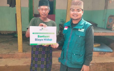 LAZ SIDOGIRI SALURKAN BANTUAN BIAYA HIDUP HARIAN KEPADA WARGA BERBELUK AROSBAYA BANGKALAN