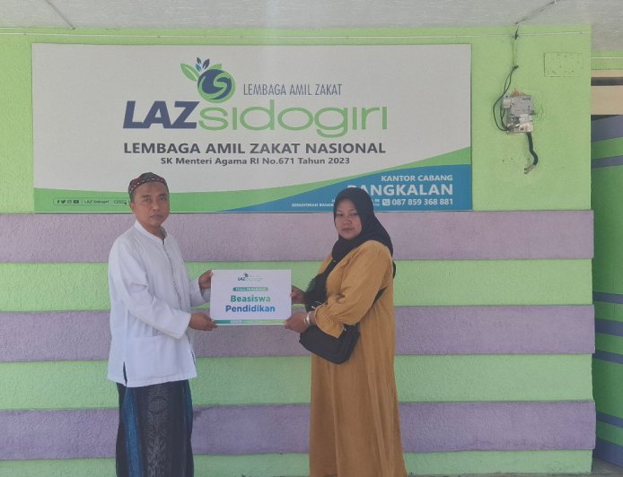 PEDULI PENDIDIKAN: LAZ SIDOGIRI JAGA ASA HUMAIDI UNTUK TERUS MENUNTUT ILMU