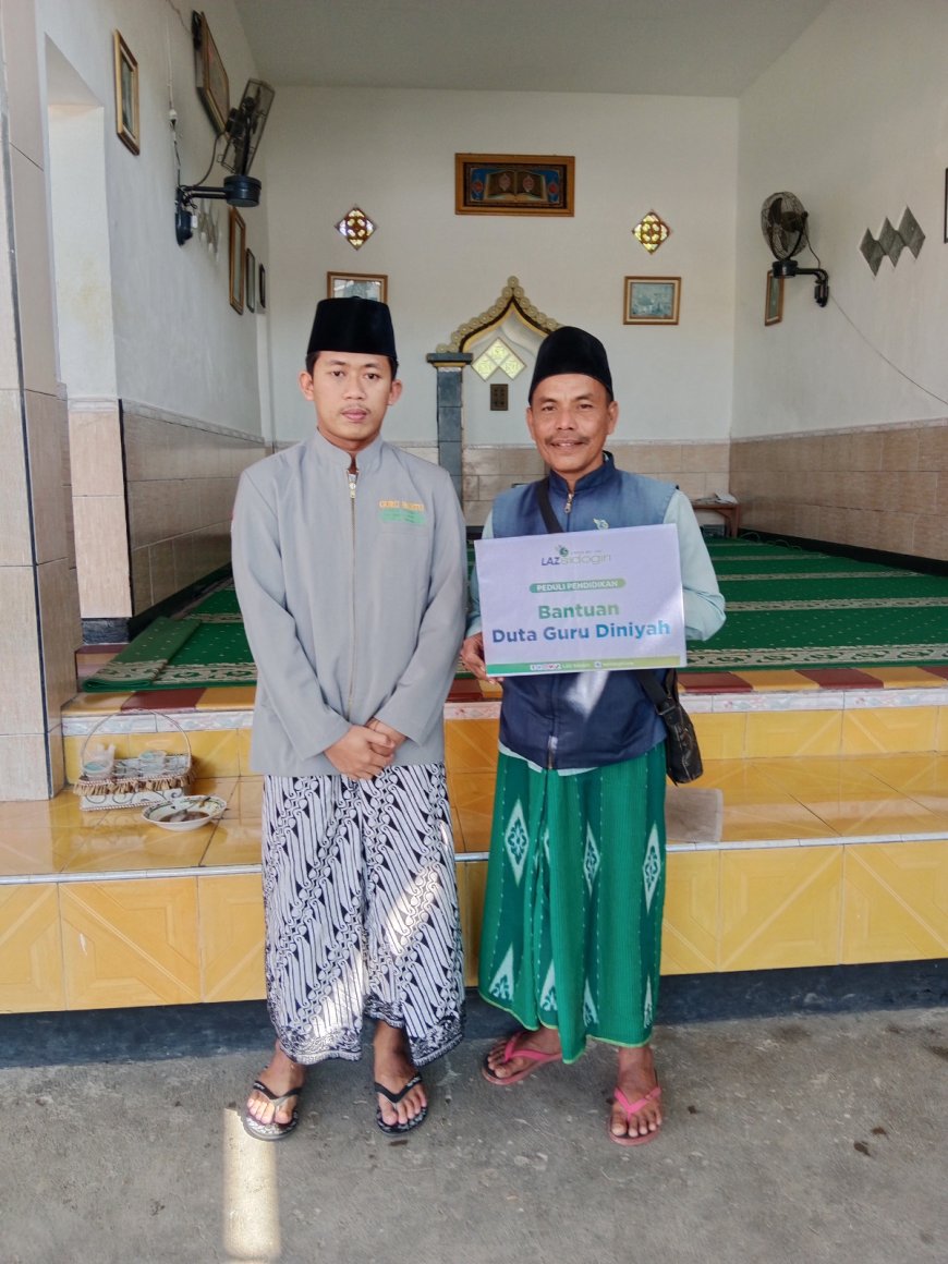 LAZ SIDOGIRI SALURKAN PROGRAM DUTA GURU MADRASAH UNTUK USTADZ HASYIM DI BANGKALAN