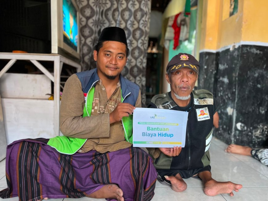MENJAGA HARAPAN KELUARGA PRASEJAHTERA, LAZ SIDOGIRI HADIR KE KELUARGA PAK SLAMET KERSIKAN