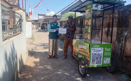 DUKUNG KEMANDIRIAN MUSTAHIK, LAZ SIDOGIRI  BERIKAN MODAL USAHA