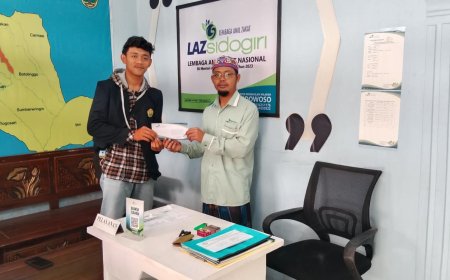 LAZ SIDOGIRI GANDENG MAHASISWA UNEJ DALAM AKSI BERBAGI SEMBAKO