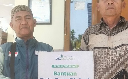 DUKUNG KESEJAHTERAAN GURU, LAZ SIDOGIRI SALURKAN INSENTIF DI MODUNG