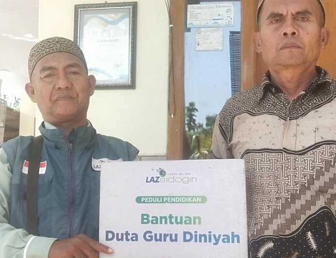 DUKUNG KESEJAHTERAAN GURU, LAZ SIDOGIRI SALURKAN INSENTIF DI MODUNG