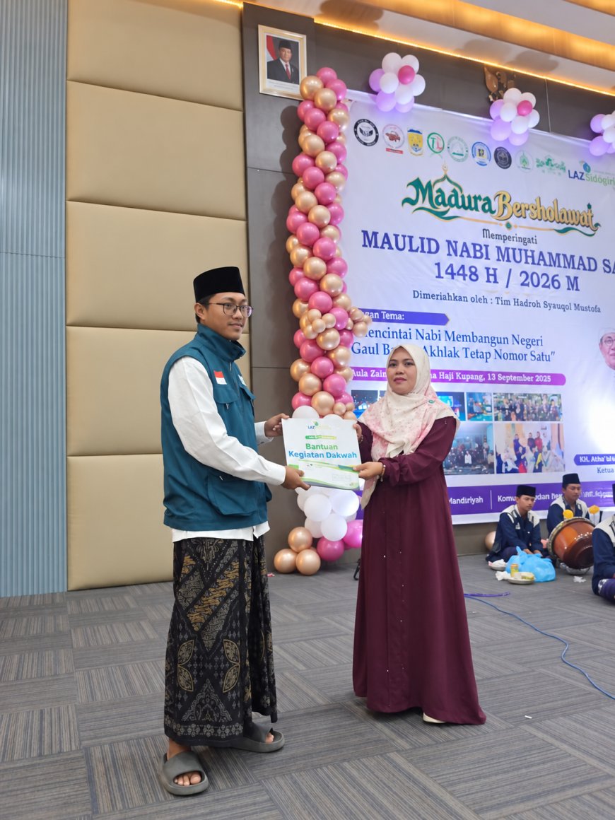 MENGUATKAN SYIAR, MENEBAR CINTA NABI: LAZ SIDOGIRI NTT SALURKAN BANTUAN PHBI MAULID NABI MUHAMMAD SAW