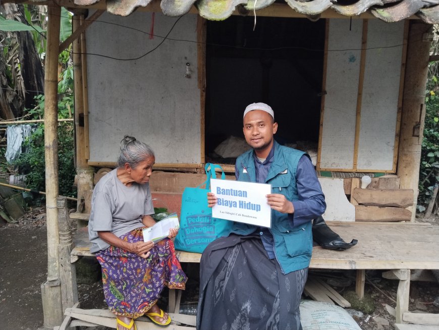 PEDULI DHUAFA, LAZ SIDOGIRI SALURKAN BANTUAN DI PUJER BONDOWOSO