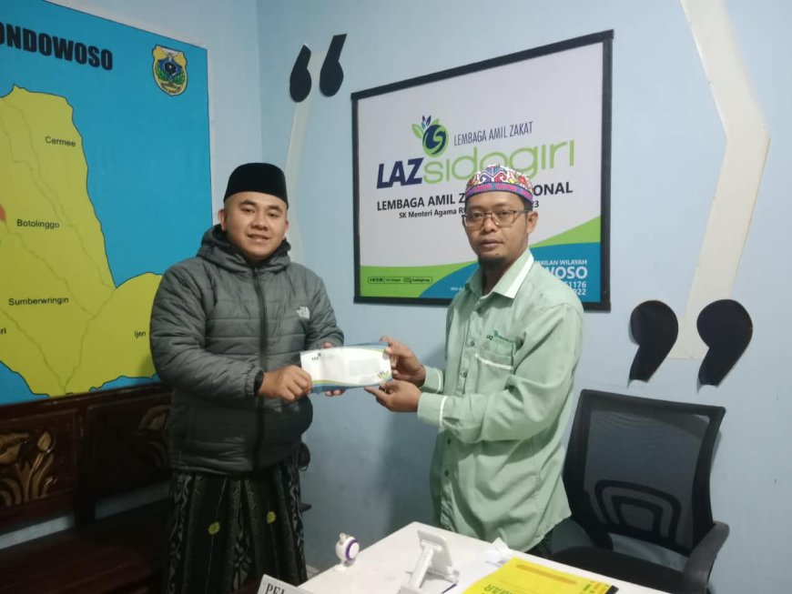 LAZ SIDOGIRI DUKUNG KEGIATAN MUAMMAR DI PP NURUL KHOLIL BONDOWOSO