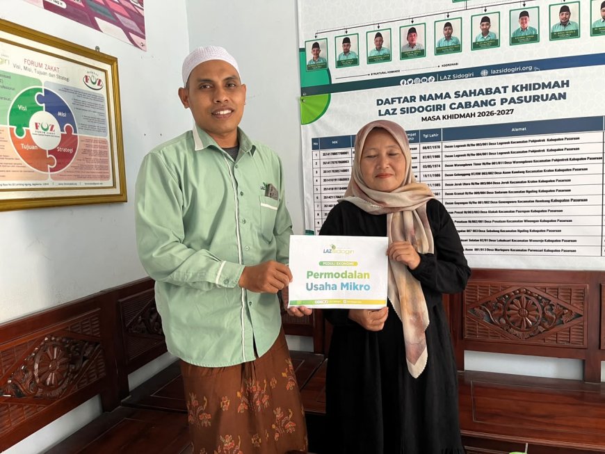 LAZ SIDOGIRI DORONG PENGEMBANGAN UMKM MASYARAKAT PASURUAN