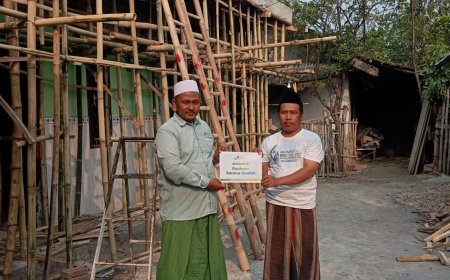 DUKUNG KEBERLANGSUNGAN DAKWAH, LAZ SIDOGIRI SUPPORT PEMBANGUNAN MUSHOLLA AL-HIDAYAH PASURUAN