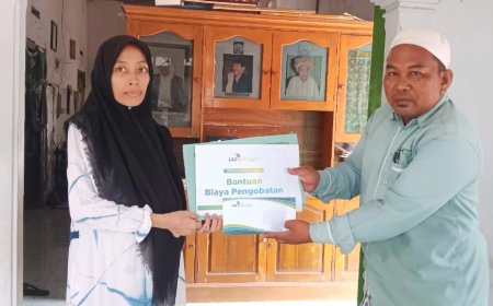 RINGANKAN BEBAN, LAZ SIDOGIRI SALURKAN BANTUAN BIAYA PENGOBATAN UNTUK LAILATUL AZIZAH